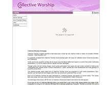 Tablet Screenshot of collectiveworship.com